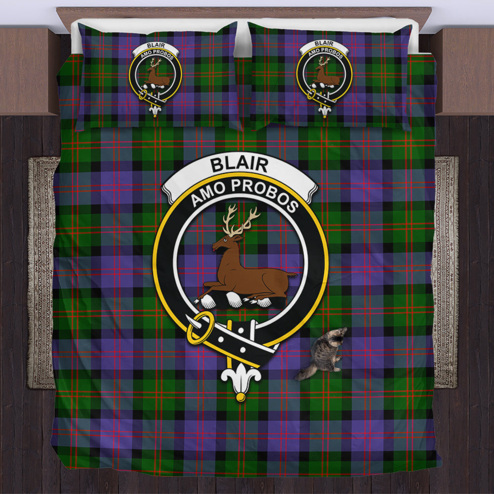 Blair Modern Tartan Bedding Set with Family Crest US Bedding Set - Tartan Vibes Clothing