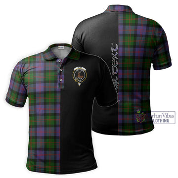 Blair Modern Tartan Polo Shirt with Family Crest and Half Of Me Style