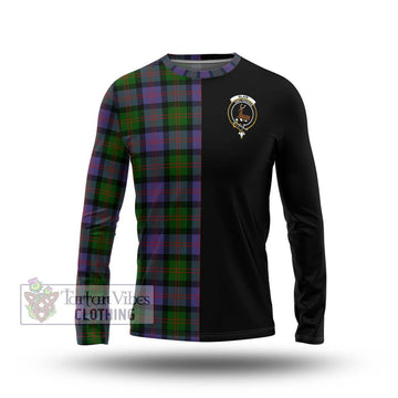 Blair Modern Tartan Long Sleeve T-Shirt with Family Crest and Half Of Me Style