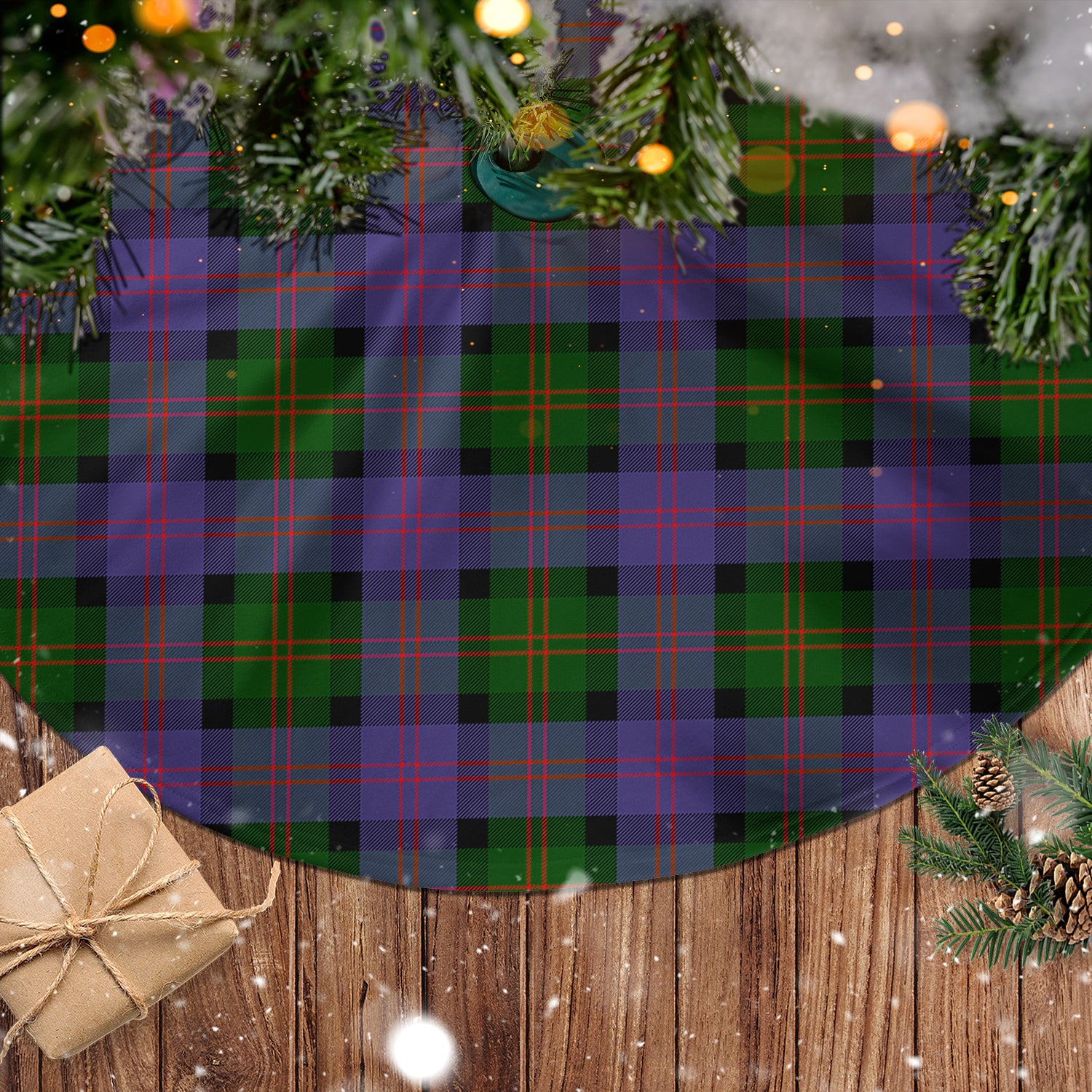 Blair Modern Tartan Christmas Tree Skirt - Tartanvibesclothing