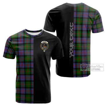 Blair Modern Tartan Cotton T-shirt with Family Crest and Half Of Me Style