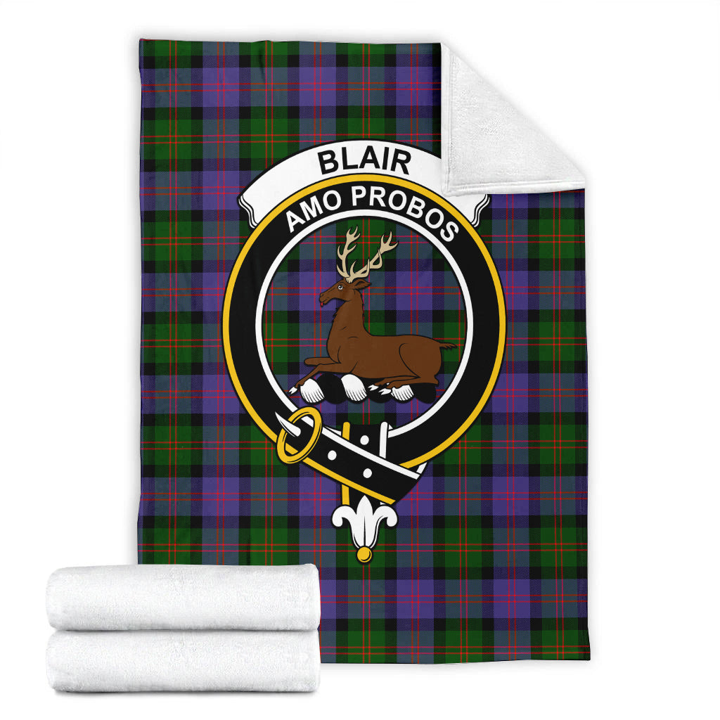 Blair Modern Tartan Blanket with Family Crest - Tartan Vibes Clothing