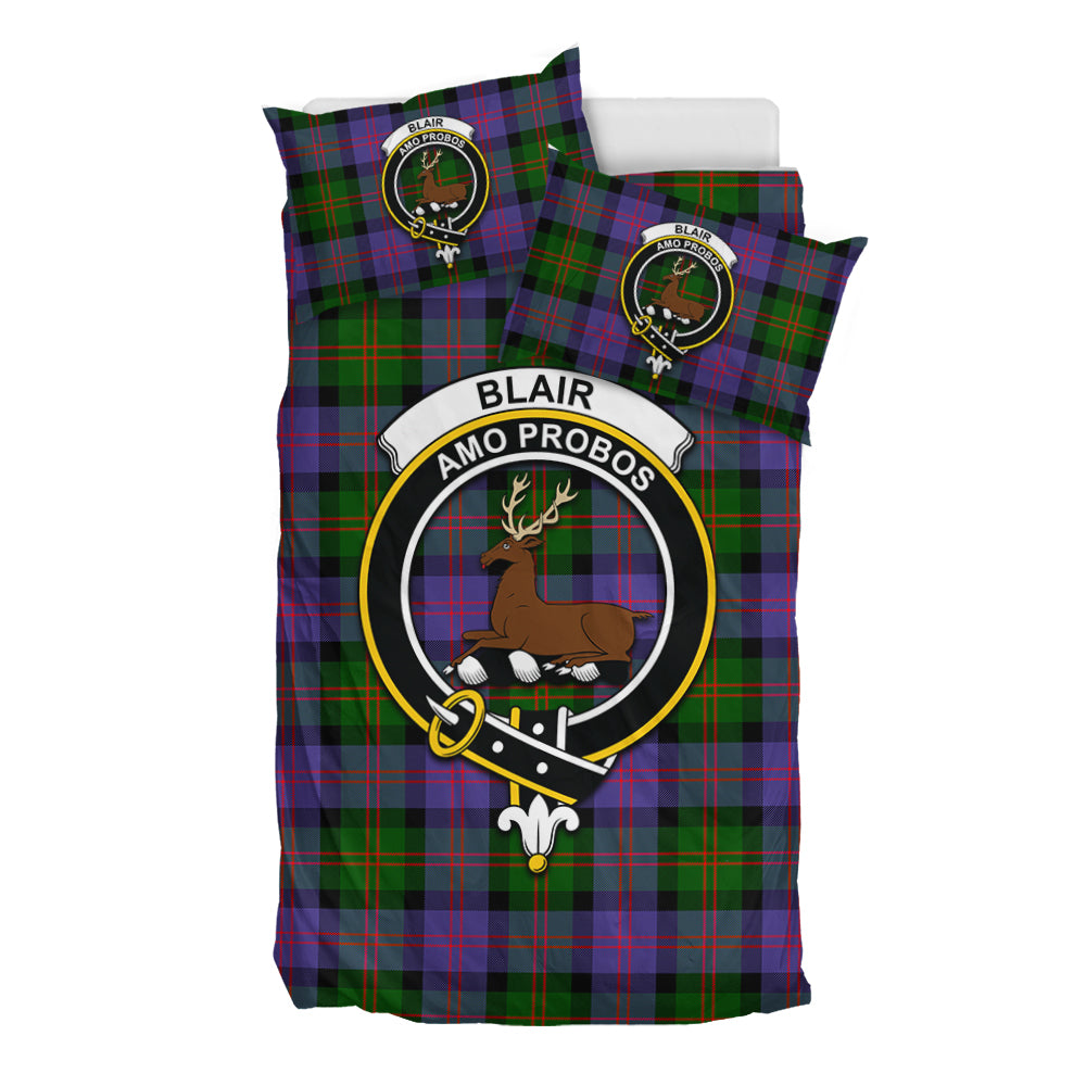 Blair Modern Tartan Bedding Set with Family Crest - Tartan Vibes Clothing