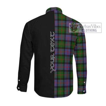 Blair Modern Tartan Long Sleeve Button Shirt with Family Crest and Half Of Me Style