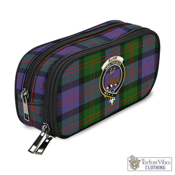 Blair Modern Tartan Pen and Pencil Case with Family Crest