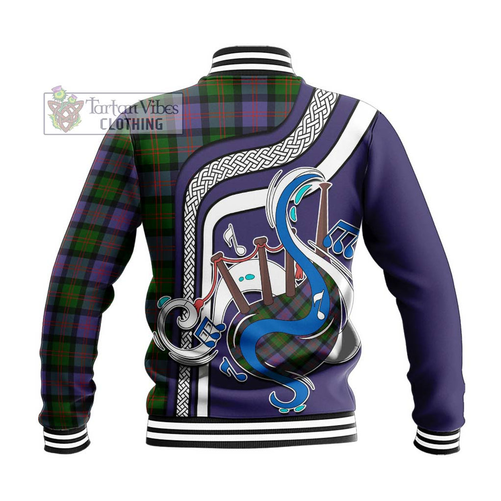 Tartan Vibes Clothing Blair Modern Tartan Baseball Jacket with Epic Bagpipe Style