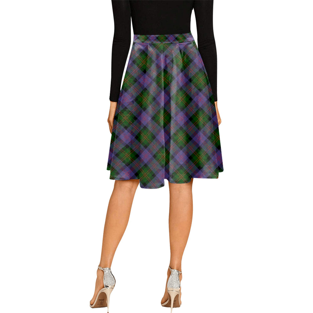 Blair Modern Tartan Melete Pleated Midi Skirt - Tartanvibesclothing