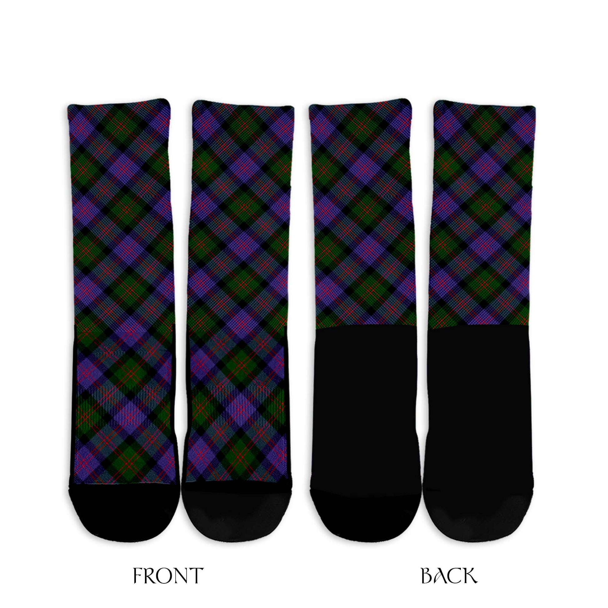 Blair Modern Tartan Crew Socks Cross Tartan Style - Tartanvibesclothing