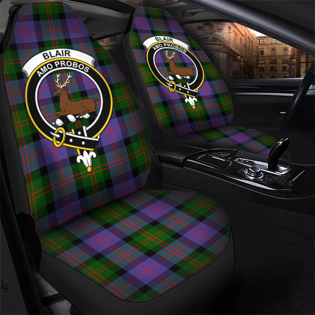 Blair Modern Tartan Car Seat Cover with Family Crest - Tartanvibesclothing