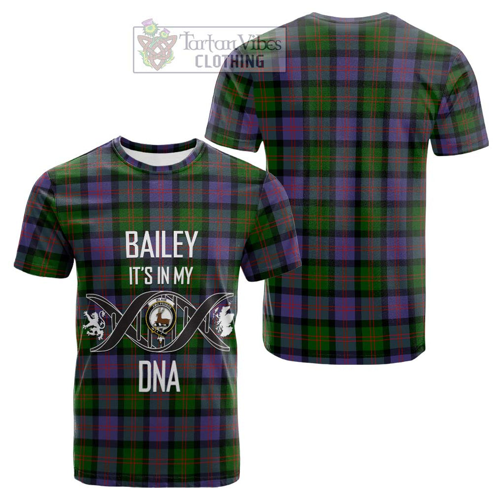 Tartan Vibes Clothing Blair Modern Tartan Cotton T-shirt with Family Crest DNA In Me Style