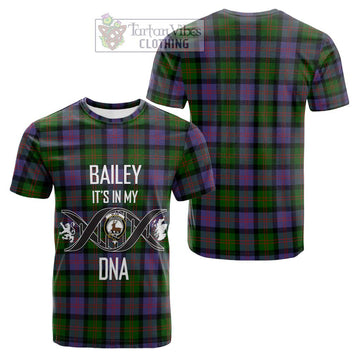 Blair Modern Tartan Cotton T-shirt with Family Crest DNA In Me Style