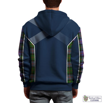 Blair Modern Tartan Hoodie with Family Crest and Scottish Thistle Vibes Sport Style