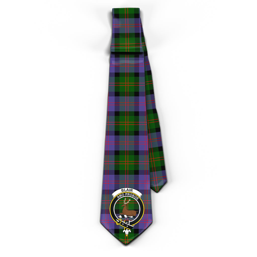 Blair Modern Tartan Classic Necktie with Family Crest - Tartan Vibes Clothing