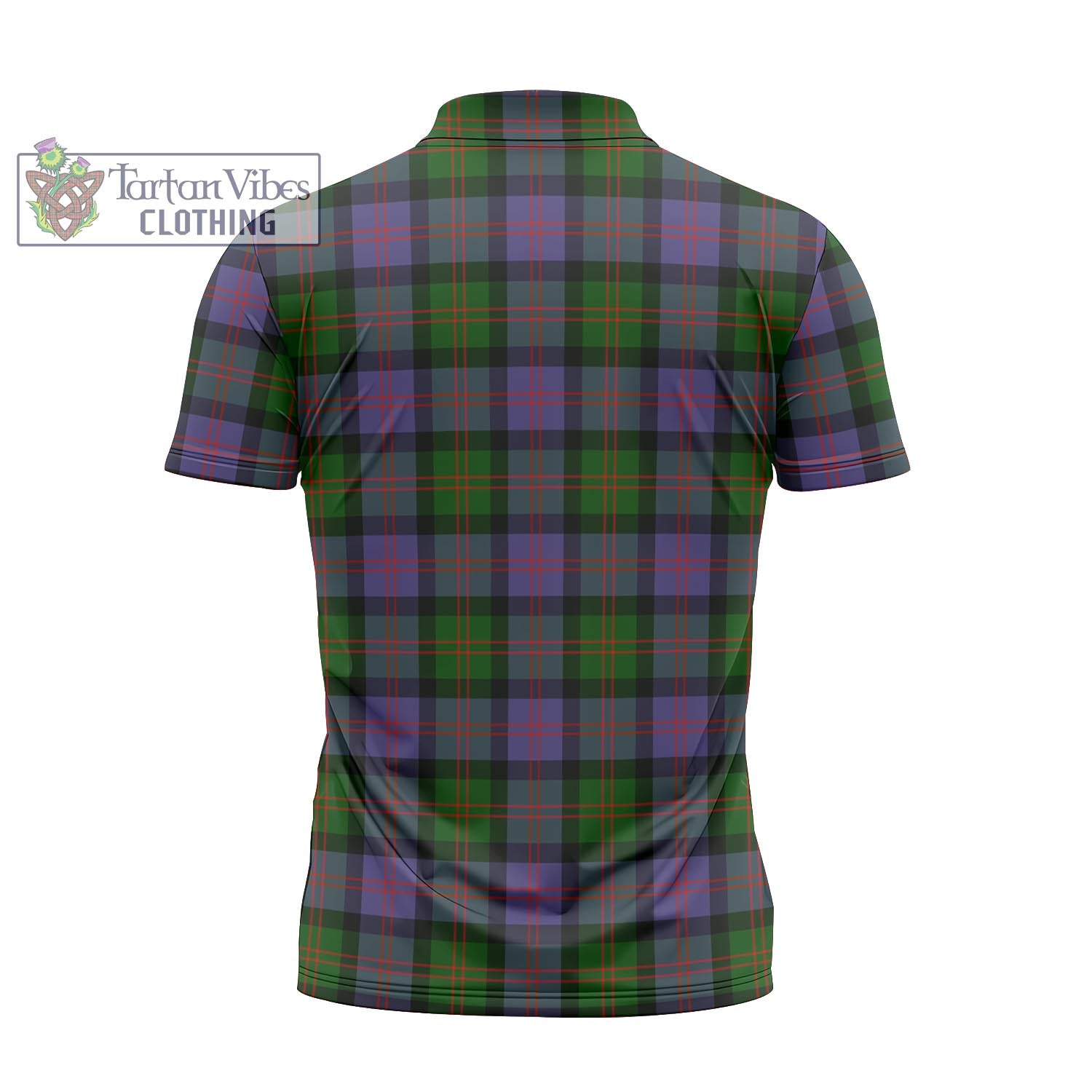 Tartan Vibes Clothing Blair Modern Tartan Zipper Polo Shirt