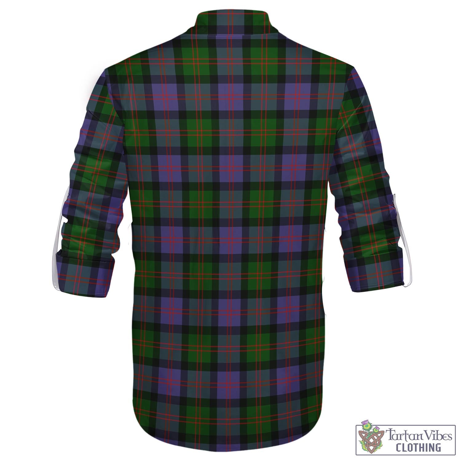 Tartan Vibes Clothing Blair Modern Tartan Men's Scottish Traditional Jacobite Ghillie Kilt Shirt