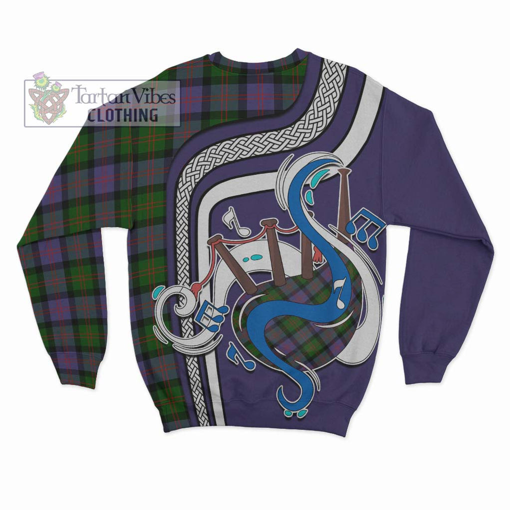 Tartan Vibes Clothing Blair Modern Tartan Sweatshirt with Epic Bagpipe Style