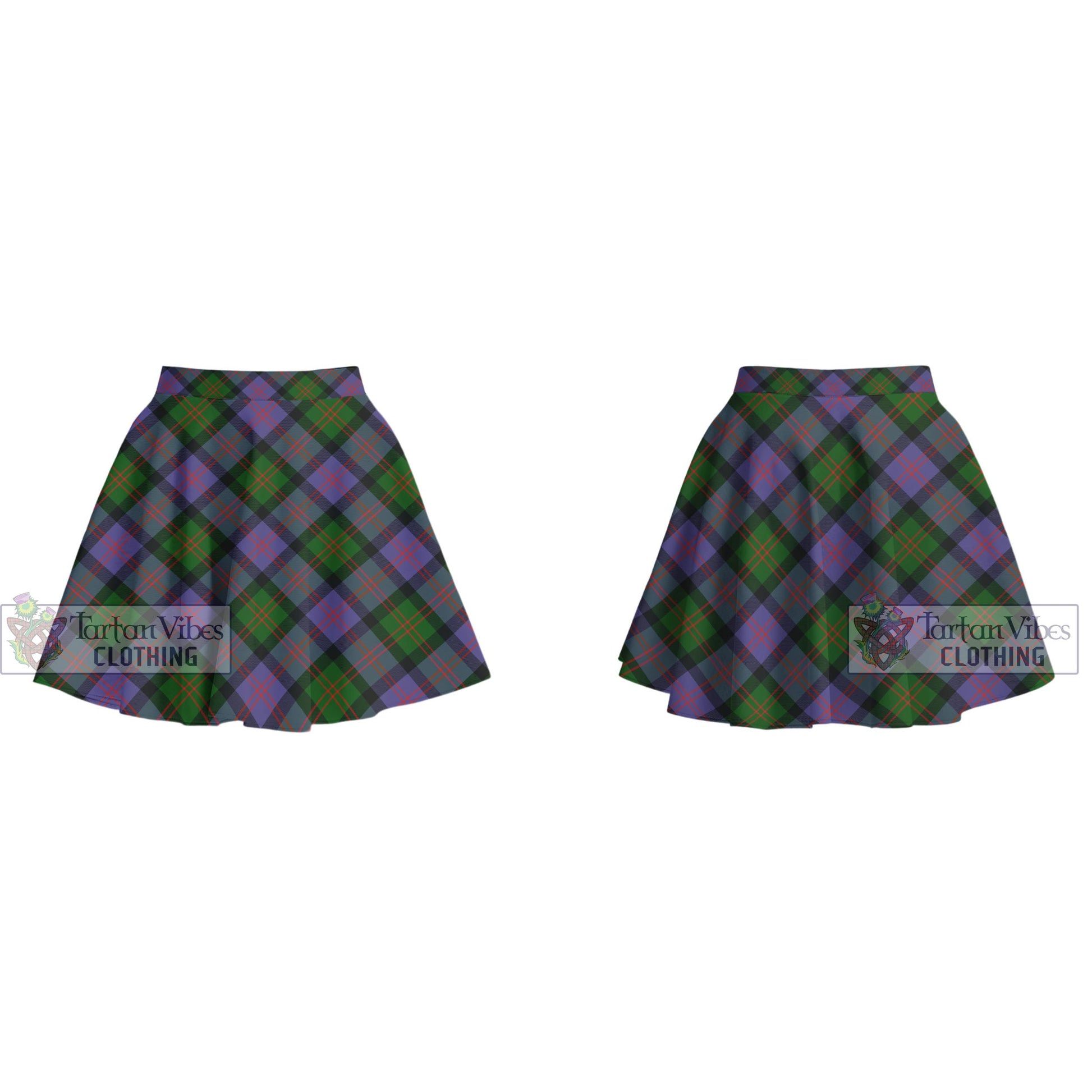 Tartan Vibes Clothing Blair Modern Tartan Women's Plated Mini Skirt