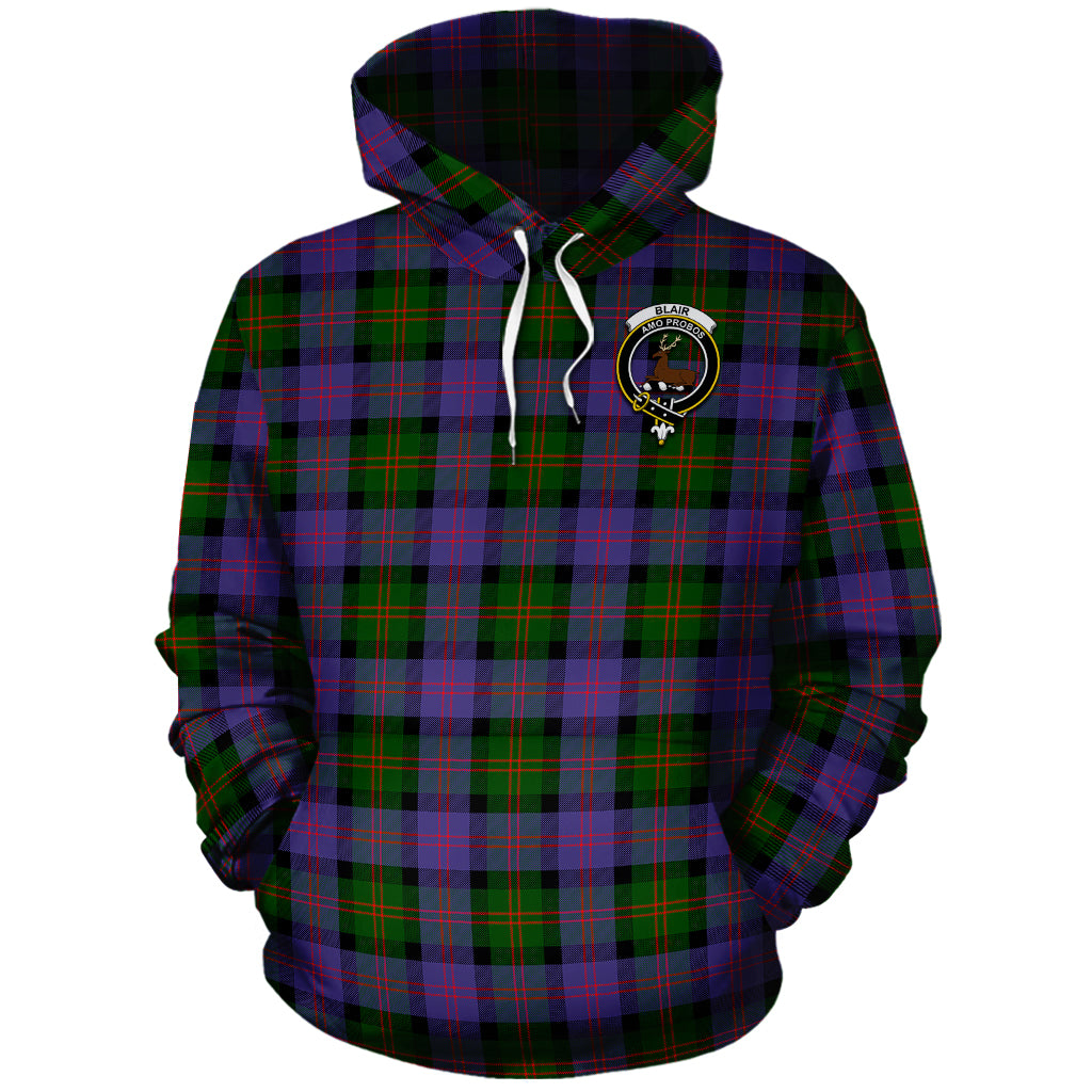 Blair Modern Tartan Hoodie with Family Crest - Tartanvibesclothing