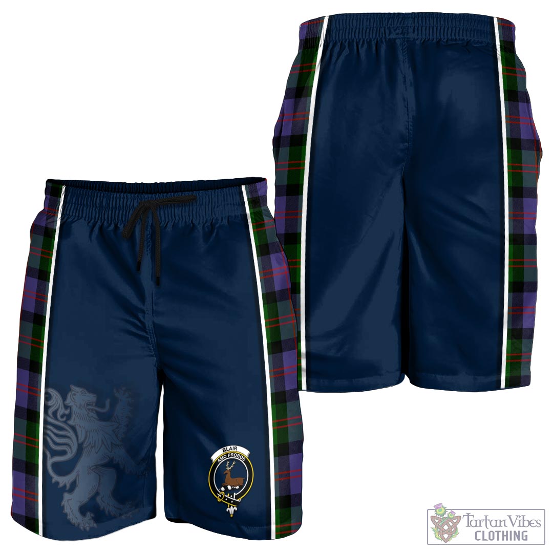 Tartan Vibes Clothing Blair Modern Tartan Men's Shorts with Family Crest and Lion Rampant Vibes Sport Style