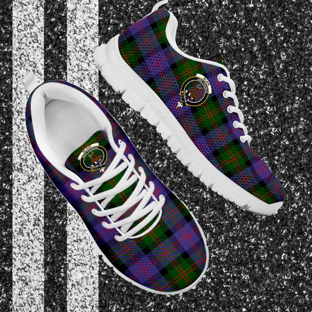 Blair Modern Tartan Sneakers with Family Crest - Tartan Vibes Clothing