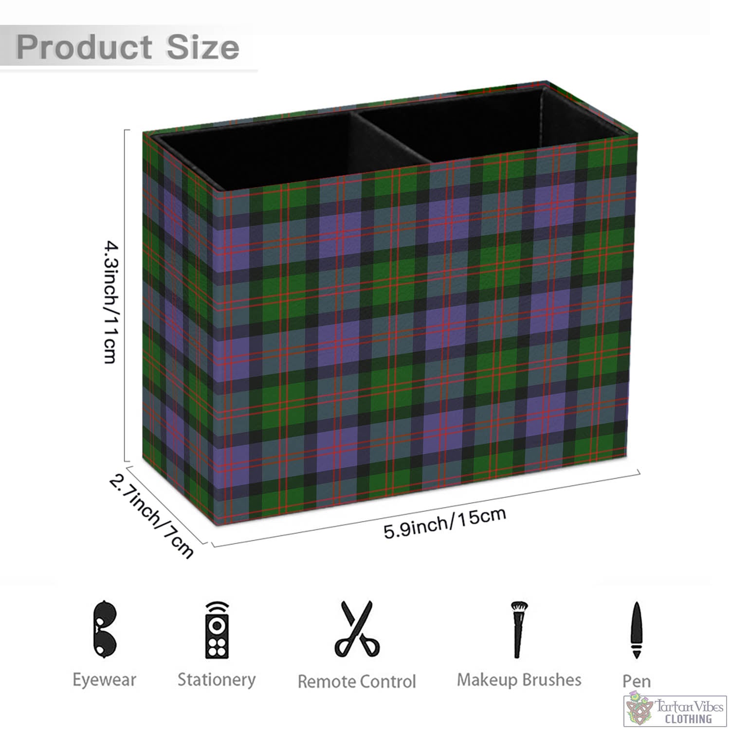 Tartan Vibes Clothing Blair Modern Tartan Pen Holder