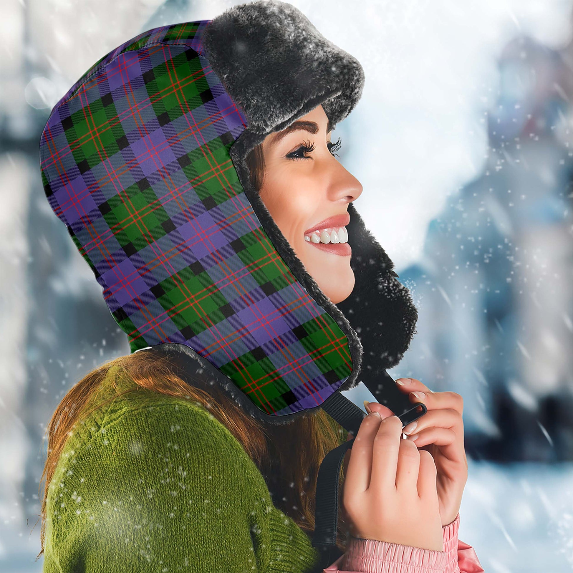 Blair Modern Tartan Winter Trapper Hat - Tartanvibesclothing