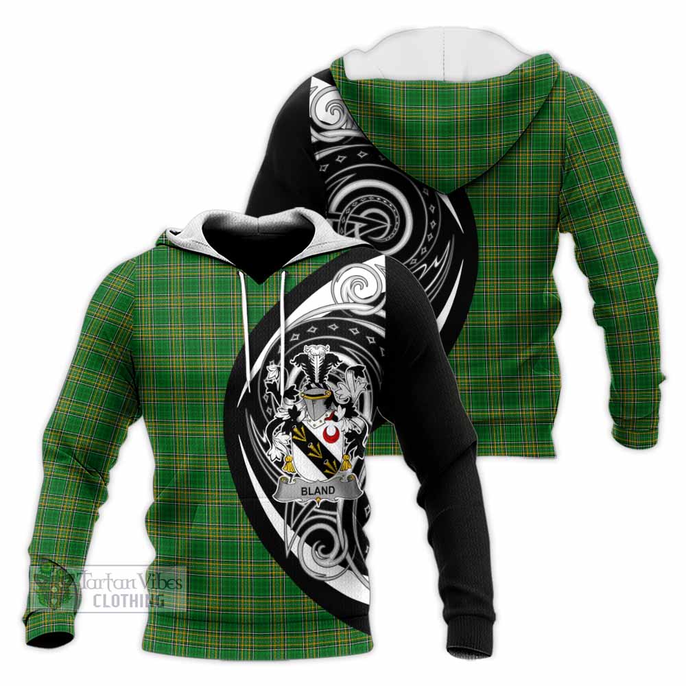 Bland Irish Clan Knitted Hoodie Celtic Circle Style - Tartan Vibes Clothing
