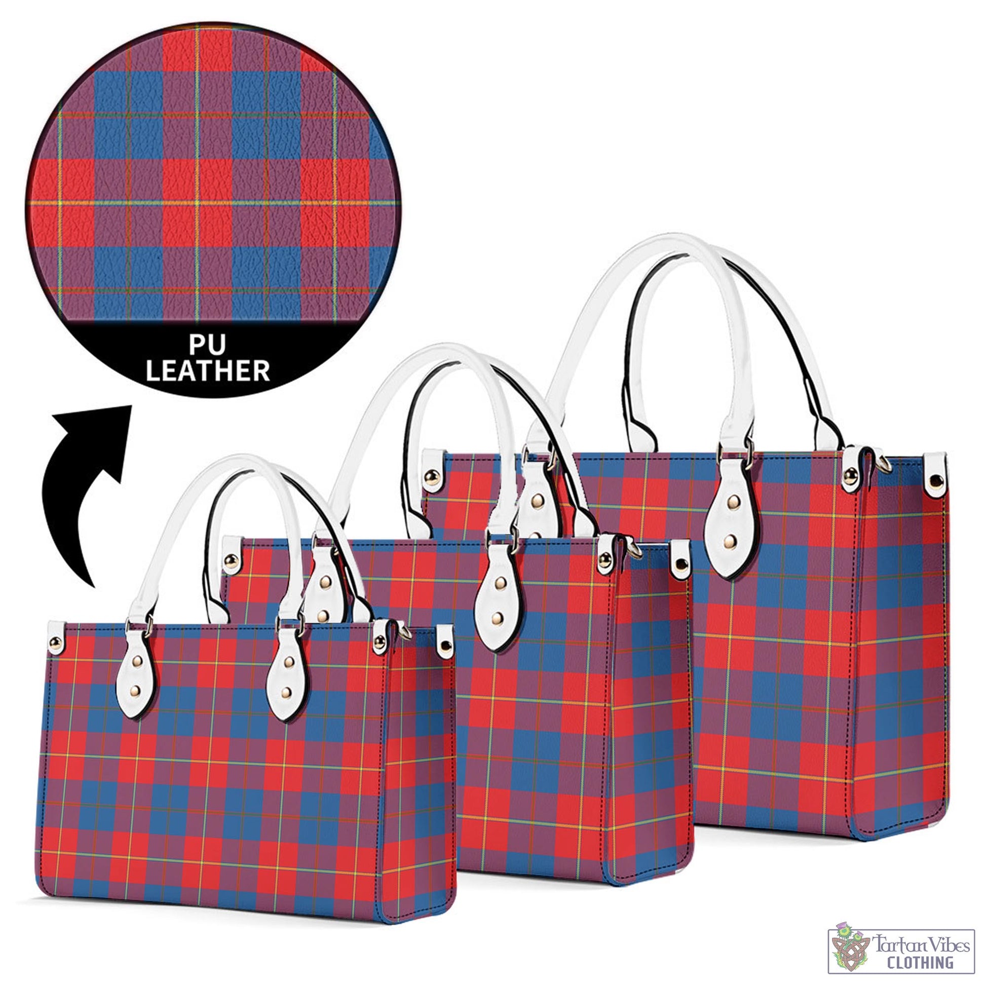 Tartan Vibes Clothing Blane Tartan Luxury Leather Handbags