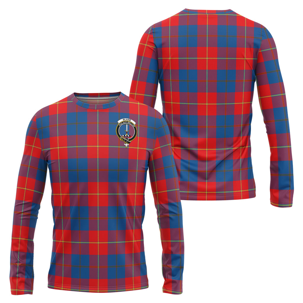 Blane Tartan Long Sleeve T-Shirt with Family Crest Unisex - Tartanvibesclothing