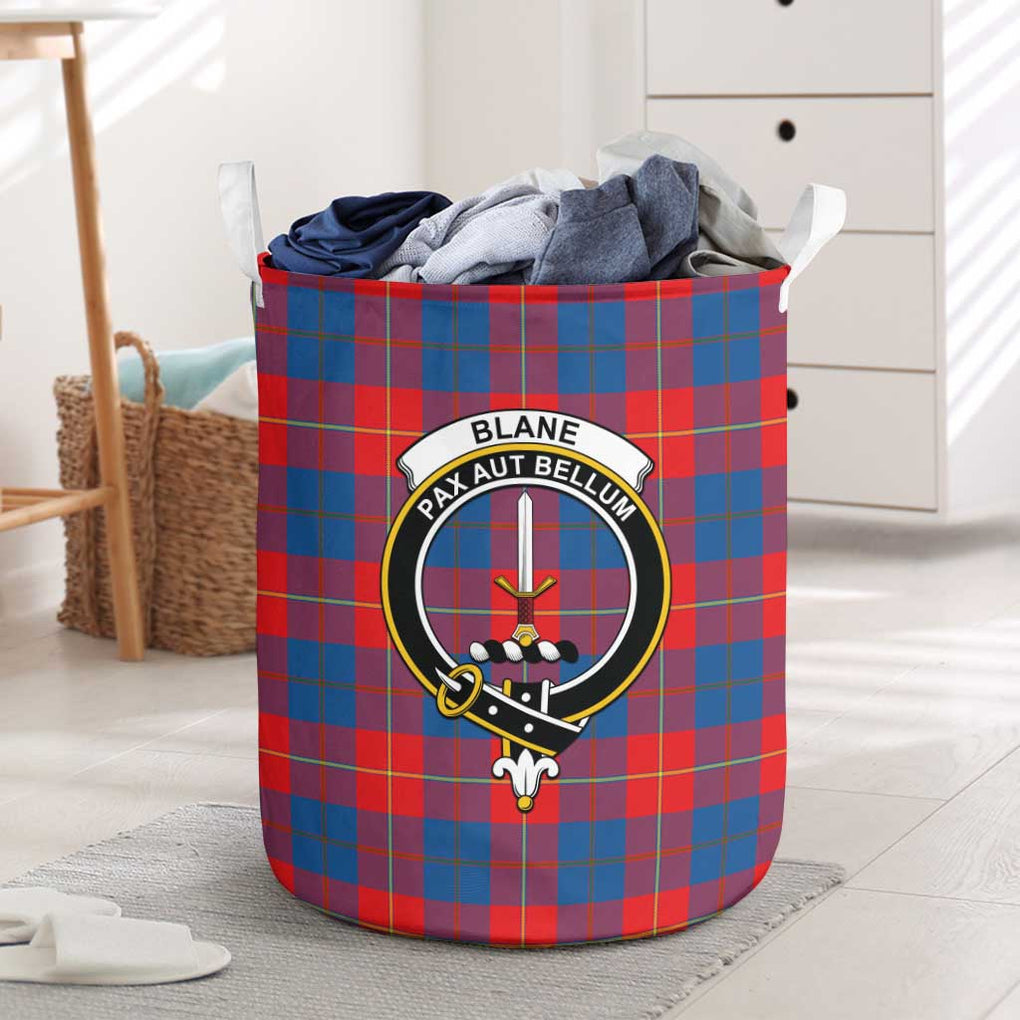 Blane Tartan Laundry Basket with Family Crest One Size - Tartanvibesclothing Shop