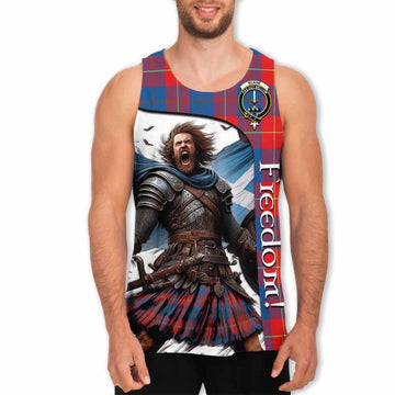 Blane Crest Tartan Men's Tank Top Inspired by the Freedom of Scottish Warrior