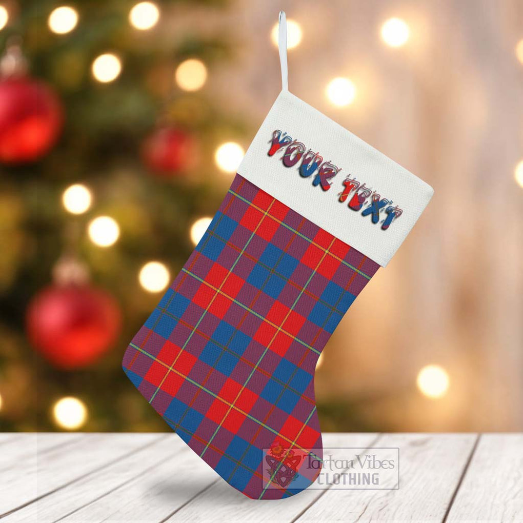 Tartan Vibes Clothing Blane Tartan Christmas Stocking with Personalized Text