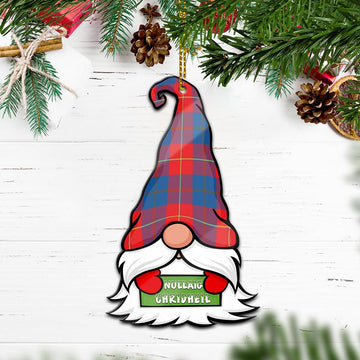 Blane Gnome Christmas Ornament with His Tartan Christmas Hat