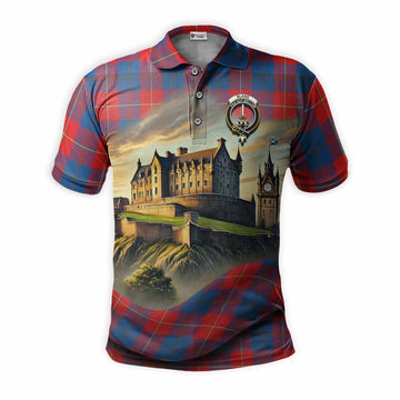 Blane Tartan Family Crest Polo Shirt with Scottish Ancient Castle Style Kid - Tartan Vibes Clothing
