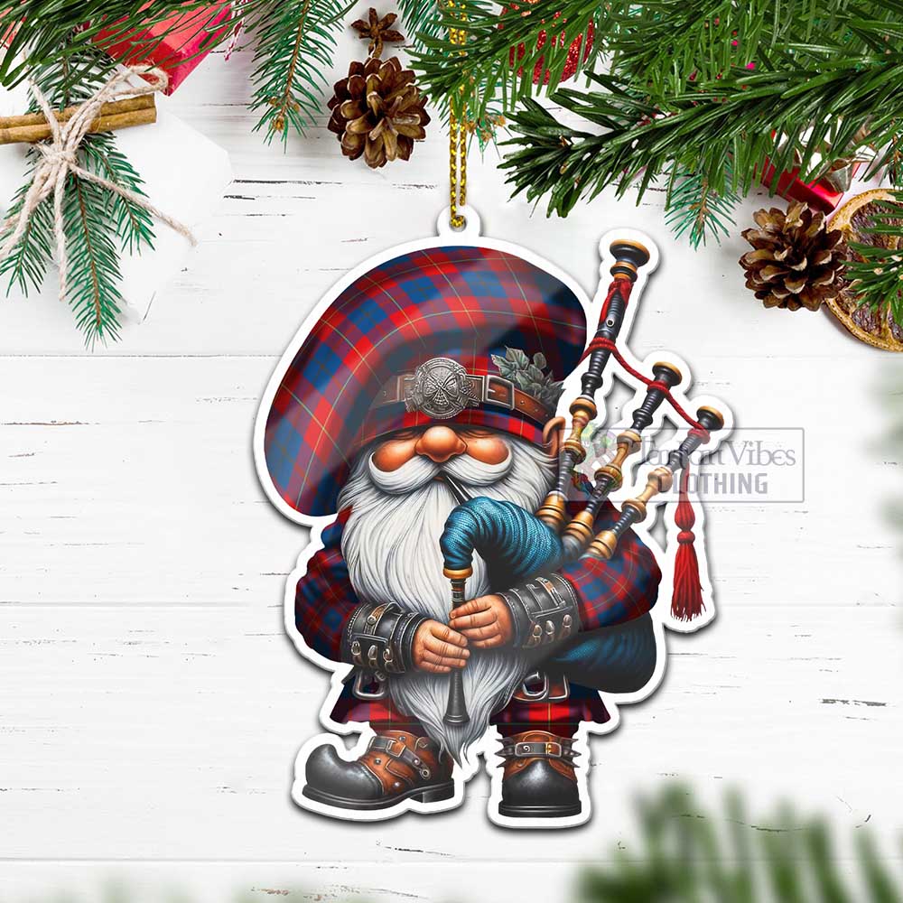 Tartan Vibes Clothing Blane Tartan Badpiper Gnome Christmas Ornament