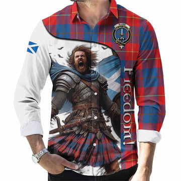 Blane Crest Tartan Long Sleeve Button Shirt Inspired by the Freedom of Scottish Warrior