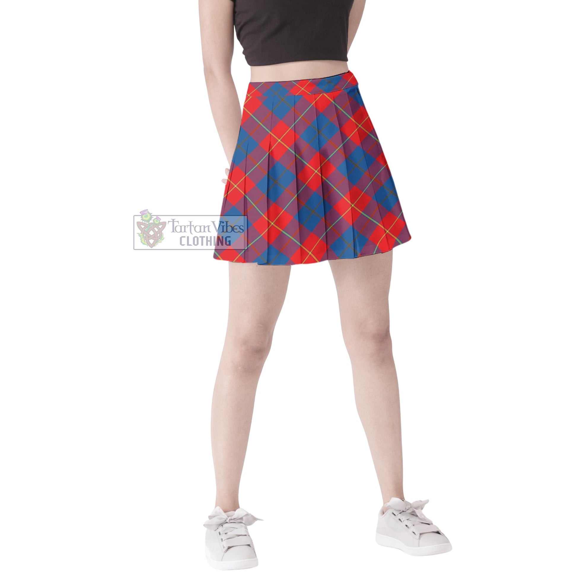 Tartan Vibes Clothing Blane Tartan Women's Plated Mini Skirt