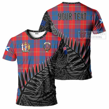 Blane Crest Tartan T-Shirt with New Zealand Silver Fern Half Style