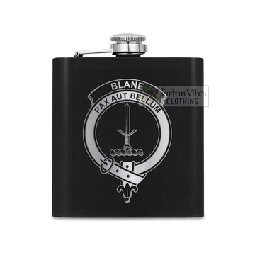 Blane Crest Hip Flask Set 7oz Black Stainless Steel with A Gift Box