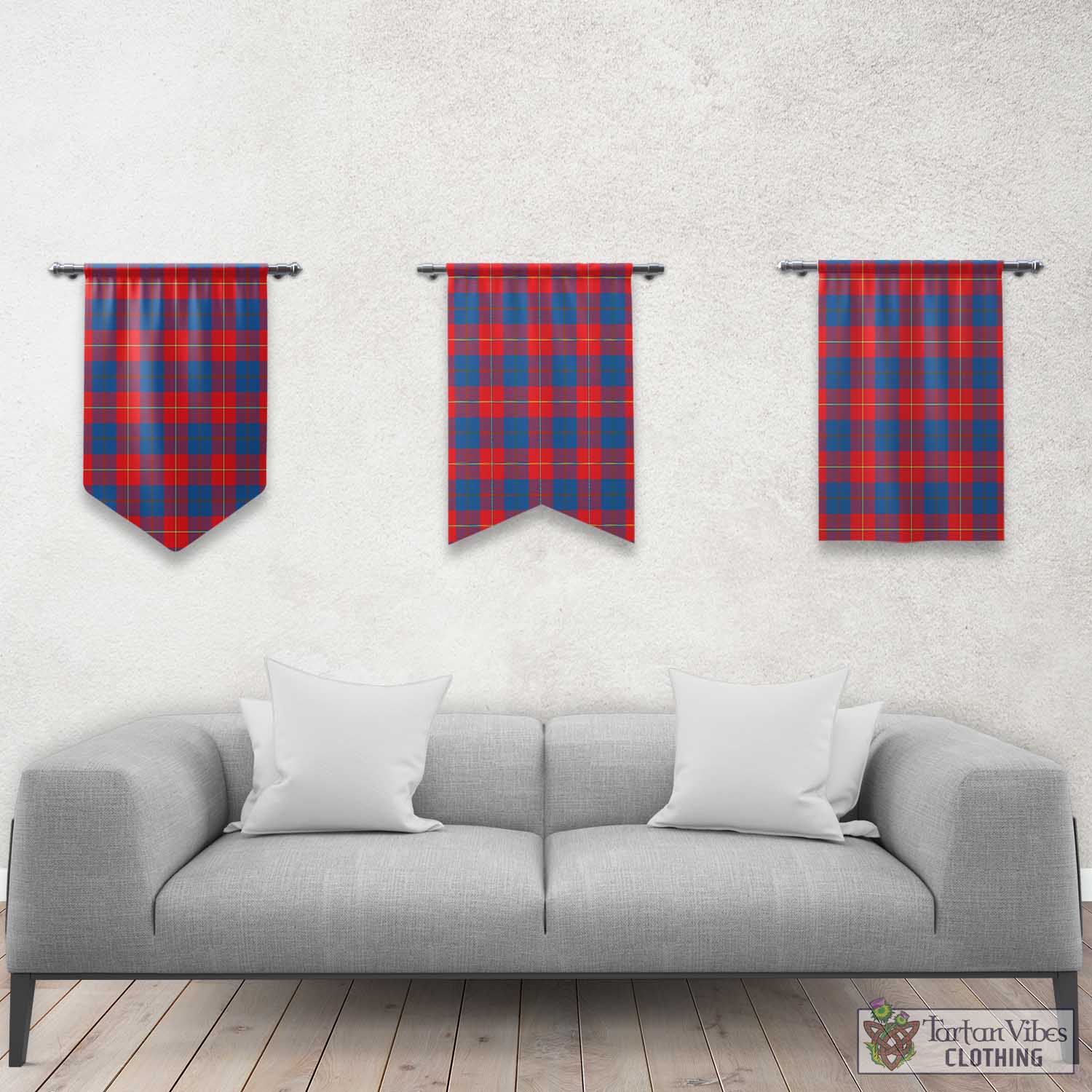 Tartan Vibes Clothing Blane Tartan Gonfalon, Tartan Banner