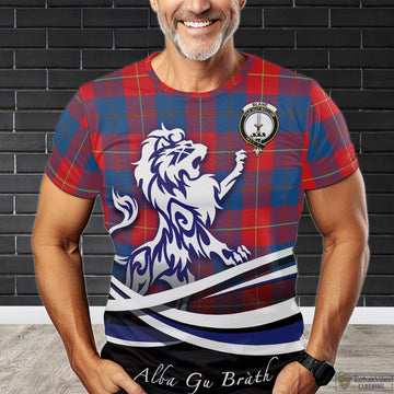 Blane Tartan T-Shirt with Alba Gu Brath Regal Lion Emblem