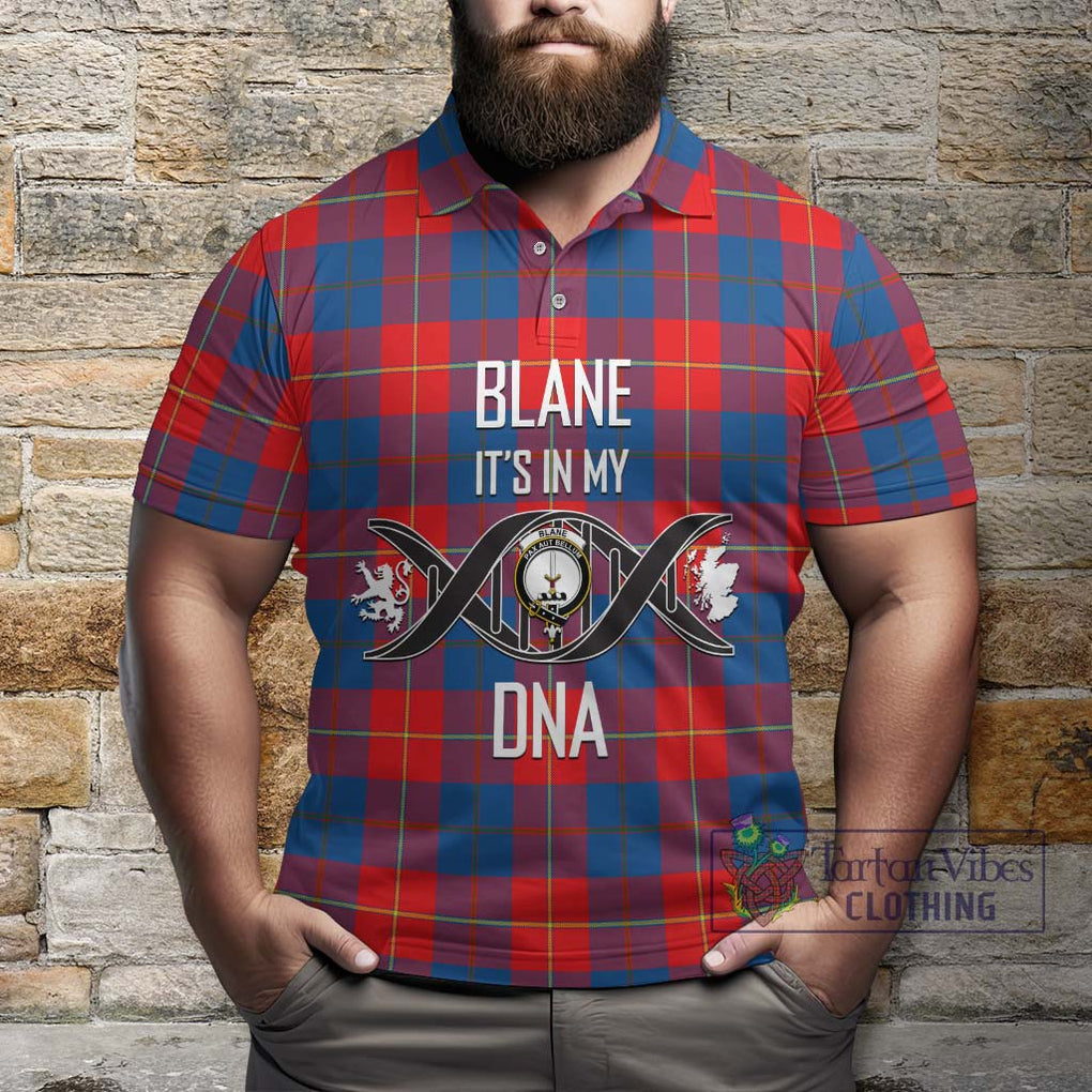 Blane Tartan Polo Shirt with Family Crest DNA In Me Style Kid - Tartanvibesclothing Shop