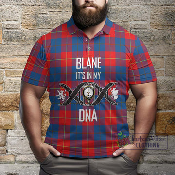 Blane Tartan Polo Shirt with Family Crest DNA In Me Style