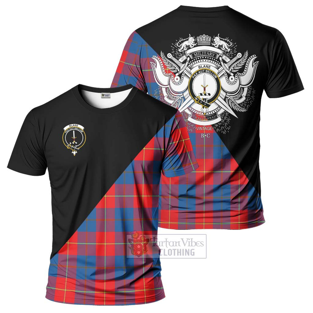 Blane Tartan T-Shirt with Family Crest and Military Logo Style Kid's Shirt - Tartanvibesclothing Shop