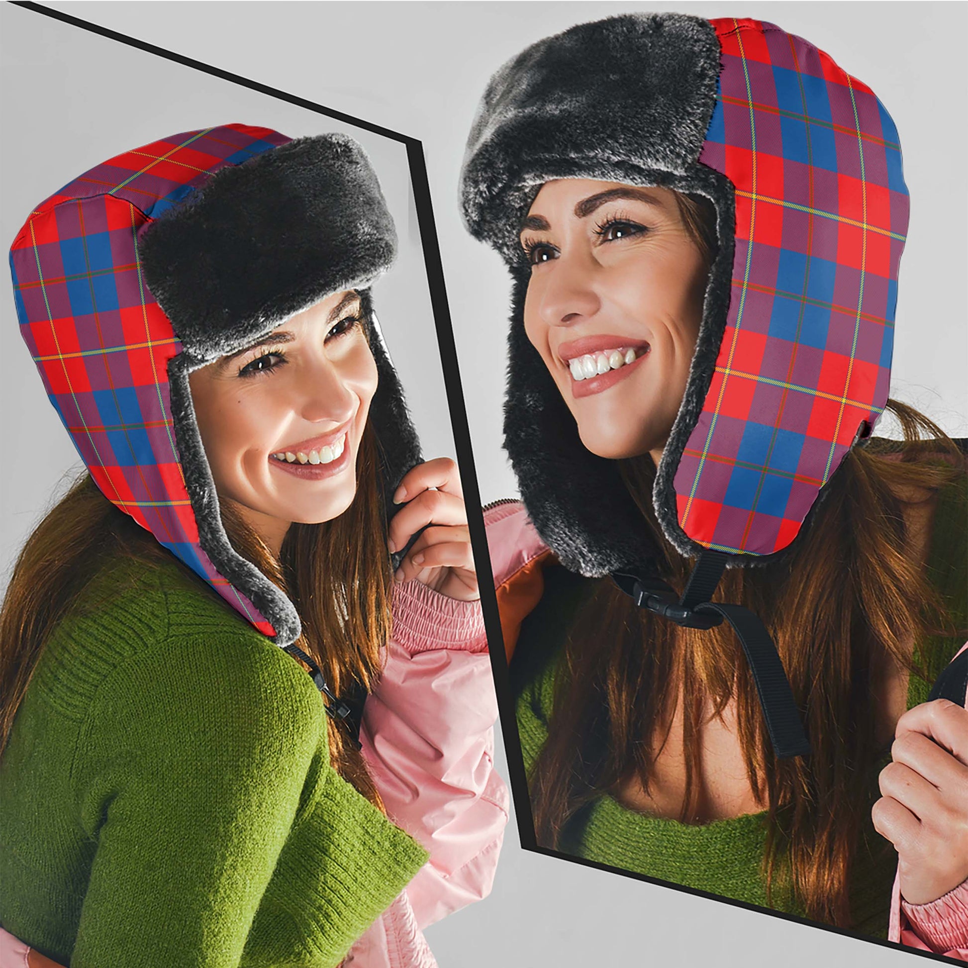 Blane Tartan Winter Trapper Hat Winter Trapper Hat Universal Fit Circumference 22.8in (58cm) - Tartanvibesclothing