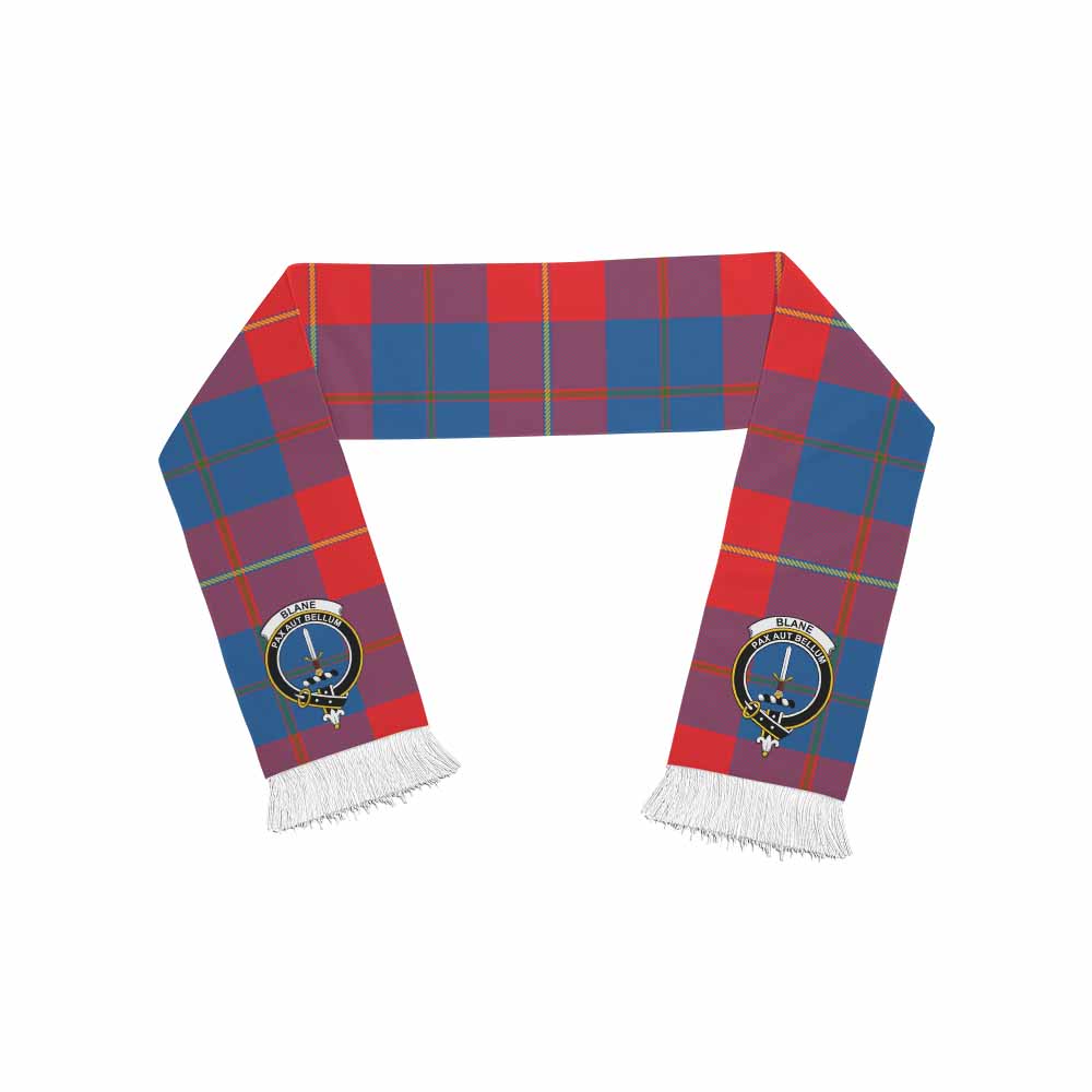 Blane Tartan Ruffneck Scarf with Family Crest One Size 67.7*6.7 inches - Tartan Vibes Clothing
