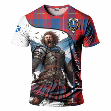 Blane Crest Tartan T-Shirt Inspired by the Freedom of Scottish Warrior