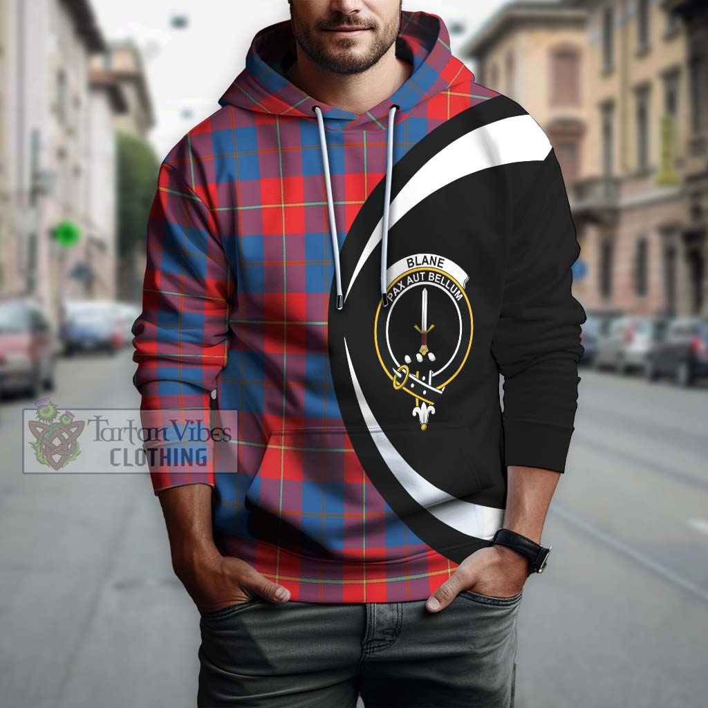 Tartan Vibes Clothing Blane Tartan Hoodie with Family Crest Circle Style