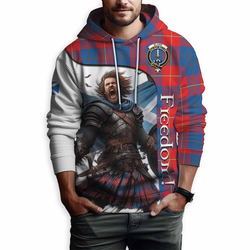 Tartan Vibes Clothing Blane Crest Tartan Hoodie Inspired by the Freedom of Scottish Warrior