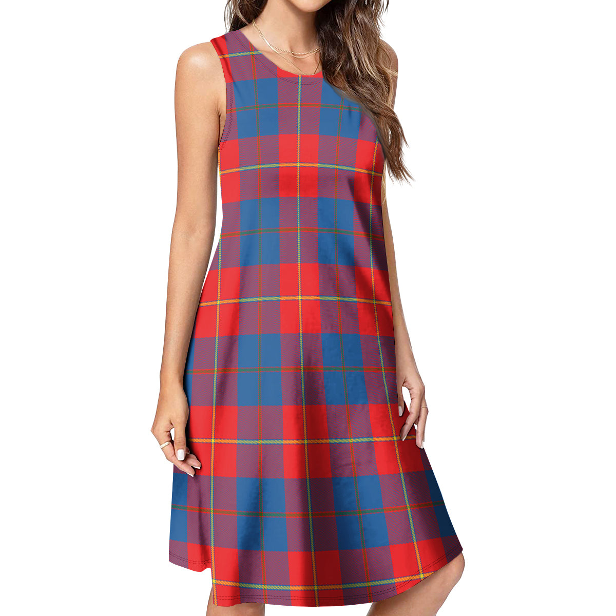 Blane Tartan Womens Casual Dresses - Tartanvibesclothing